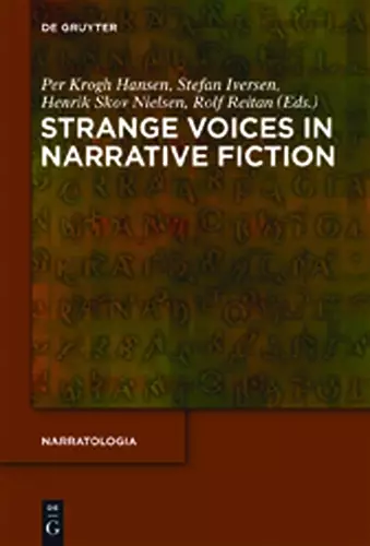 Strange Voices in Narrative Fiction cover