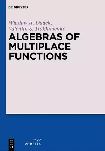 Algebras of Multiplace Functions cover