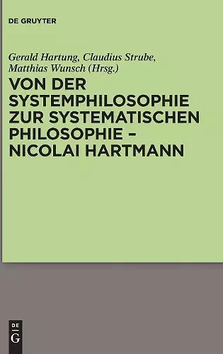 Von der Systemphilosophie zur systematischen Philosophie - Nicolai Hartmann cover