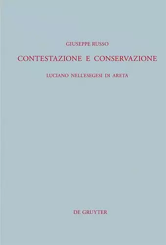 Contestazione e conservazione cover