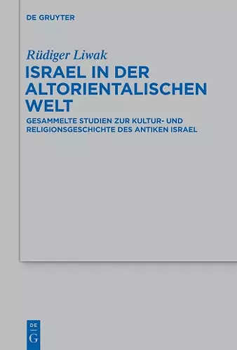 Israel in der altorientalischen Welt cover
