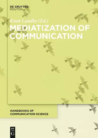 Mediatization of Communication cover