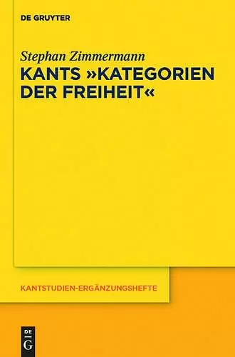 Kants "Kategorien der Freiheit" cover
