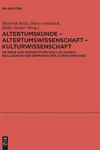 Altertumskunde - Altertumswissenschaft - Kulturwissenschaft cover