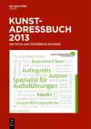 Kunstadressbuch Deutschland, Österreich, Schweiz 2013 cover