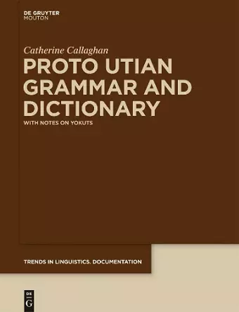 Proto Utian Grammar and Dictionary cover