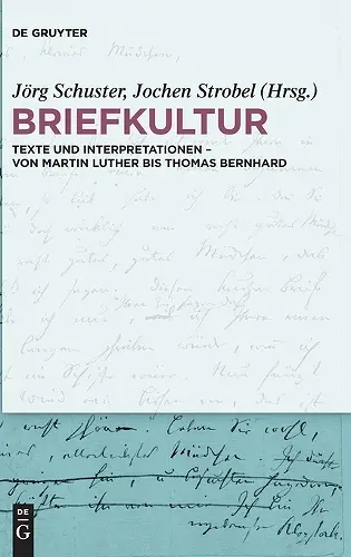 Briefkultur cover