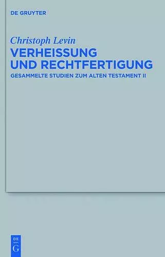 Verheißung und Rechtfertigung cover