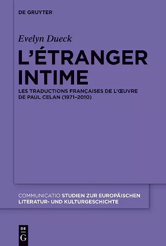 L’étranger intime cover