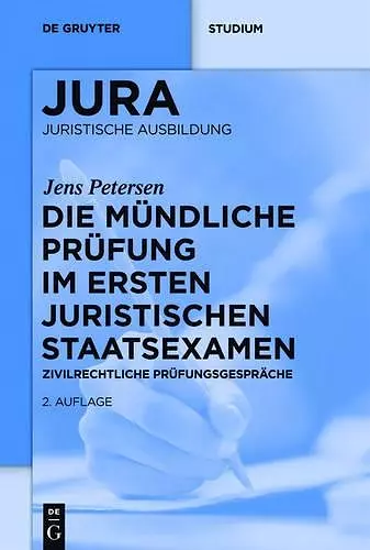 Die mündliche Prüfung im ersten juristischen Staatsexamen cover