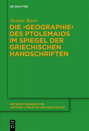 Die Geographie Des Ptolemaios Im Spiegel Der Griechischen Handschriften cover