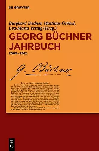 Georg Büchner Jahrbuch, Band 12, Georg Büchner Jahrbuch cover