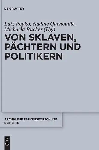 Von Sklaven, Pächtern und Politikern cover