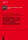 Guidelines for Subject Access in National Bibliographies cover