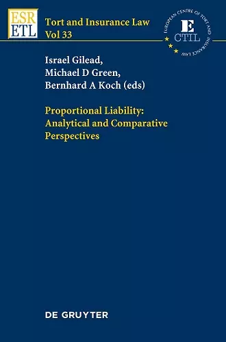 Proportional Liability: Analytical and Comparative Perspectives cover