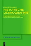 Historische Lexikographie cover