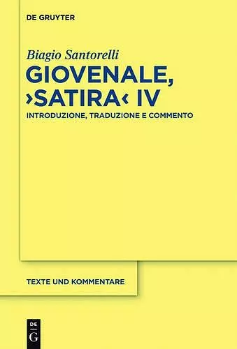 Giovenale, Satira IV cover