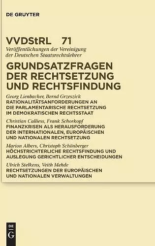 Grundsatzfragen der Rechtsetzung und Rechtsfindung cover
