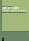 Der Sitz der Sprache im Leben cover