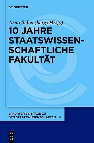 10 Jahre Staatswissenschaftliche Fakultät cover