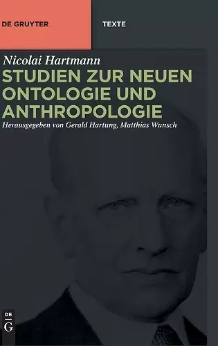 Studien zur Neuen Ontologie und Anthropologie cover