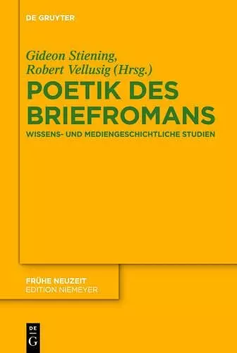 Poetik des Briefromans cover