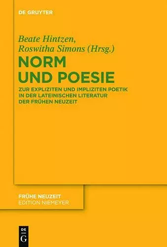 Norm und Poesie cover