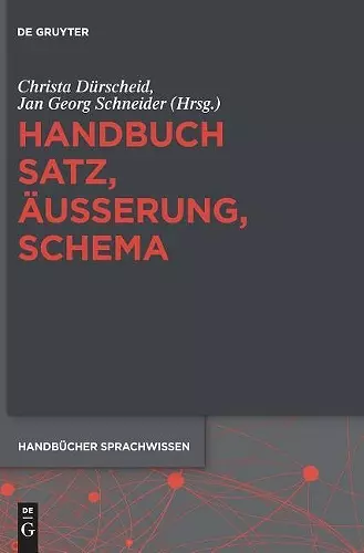 Handbuch Satz, Äußerung, Schema cover