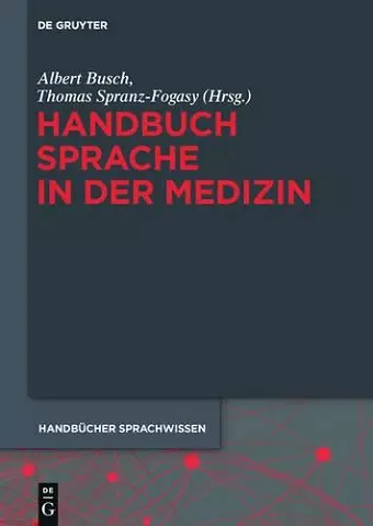 Handbuch Sprache in der Medizin cover