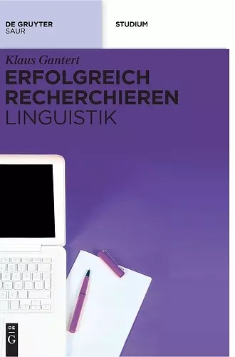 Erfolgreich recherchieren - Linguistik cover