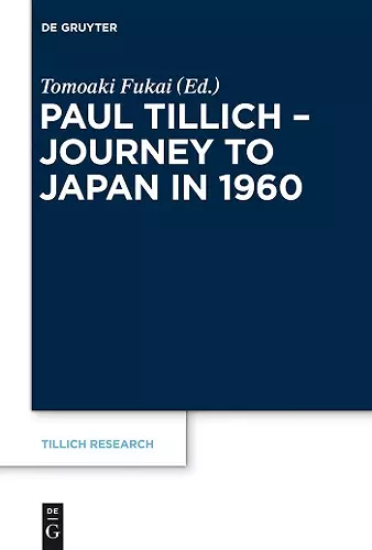 Paul Tillich - Journey to Japan in 1960 cover