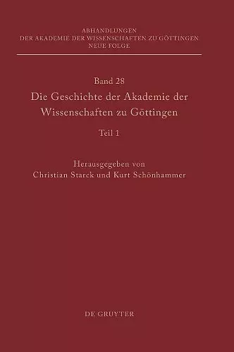 Die Geschichte der Akademie der Wissenschaften zu Göttingen cover