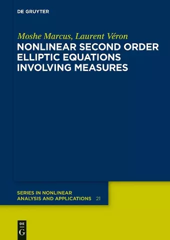 Nonlinear Second Order Elliptic Equations Involving Measures cover
