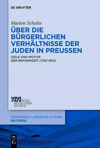 Über die bürgerlichen Verhältnisse der Juden in Preußen cover