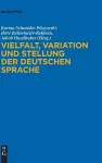 Vielfalt, Variation und Stellung der deutschen Sprache cover