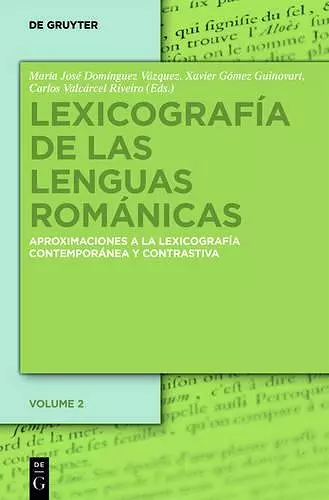 Lexicografía de las lenguas románicas cover