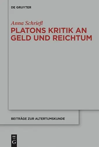 Platons Kritik an Geld und Reichtum cover