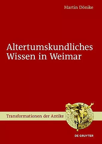 Altertumskundliches Wissen in Weimar cover