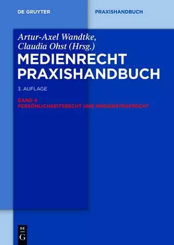 Persönlichkeitsrecht Und Medienstrafrecht cover