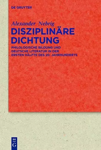 Disziplinäre Dichtung cover