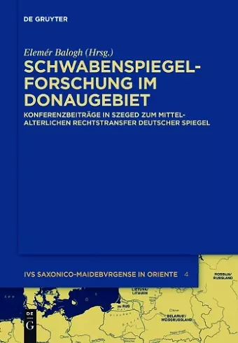 Schwabenspiegel-Forschung im Donaugebiet cover