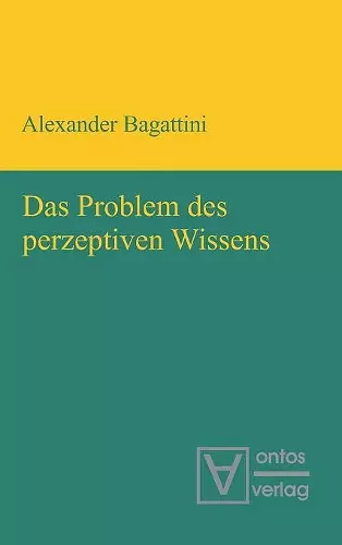 Das Problem des perzeptiven Wissens cover