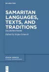 Samaritan Languages, Texts, and Traditions cover