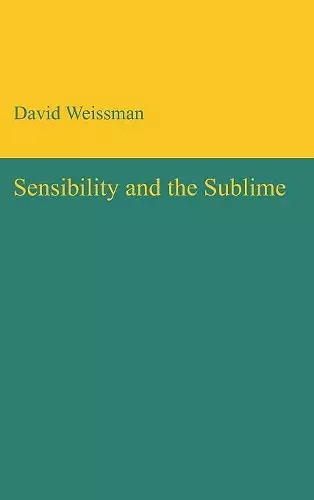 Sensibility and the Sublime cover