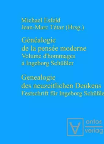 Genealogie des neuzeitlichen Denkens / Généalogie de la pensée moderne cover