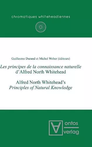 Les principes de la connaissance naturelle d'Alfred North Whitehead cover