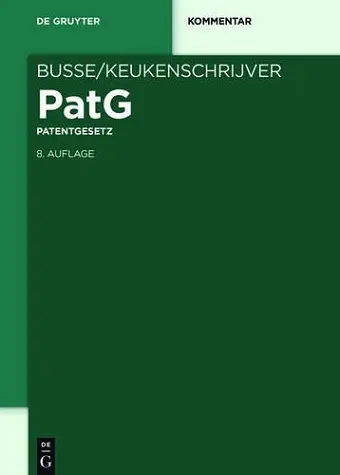 Patentgesetz cover