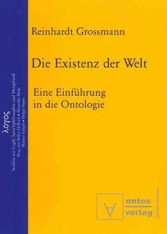 Die Existenz der Welt cover