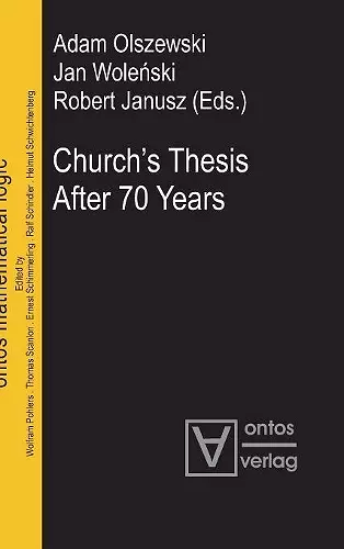 Church's Thesis After 70 Years cover