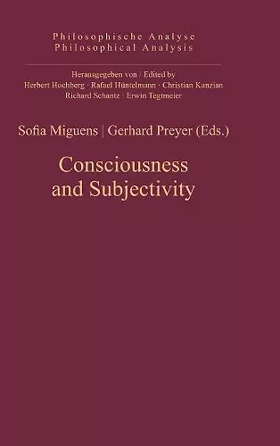 Consciousness and Subjectivity cover